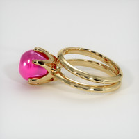 7.60 Ct. Ruby Ring, 18K Yellow Gold 4