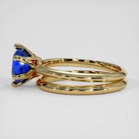 1.39 Ct. Blue Sapphire Ring, 18K Yellow Gold 4
