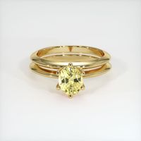 1.26 Ct. Sapphire Ring, 18K Yellow Gold 1