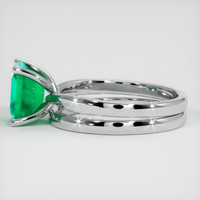 1.68 Ct. Emerald Ring, Platinum 950 4