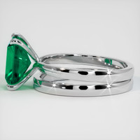 2.10 Ct. Emerald Ring, Platinum 950 4