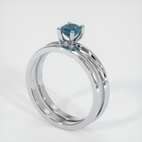 0.61 Ct. Sapphire Ring, Platinum 950 2