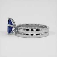 1.14 Ct. Blue Sapphire Ring, Silver 4