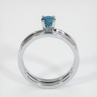 0.61 Ct. Sapphire Ring, 14K White Gold 3