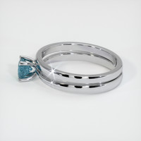0.61 Ct. Sapphire Ring, 14K White Gold 4