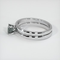 0.62 Ct. Sapphire Ring, 14K White Gold 4