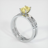 1.59 Ct. Sapphire Ring, 14K White Gold 2