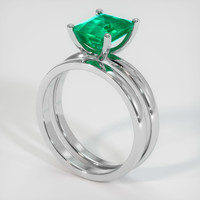 1.68 Ct. Emerald Ring, 18K White Gold 2
