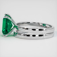 2.10 Ct. Emerald Ring, 18K White Gold 4