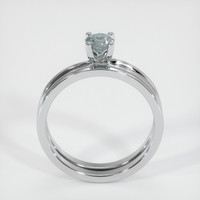 0.63 Ct. Sapphire Ring, 18K White Gold 3