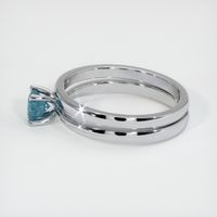 0.61 Ct. Sapphire Ring, 18K White Gold 4