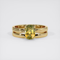 1.52 Ct. Bi Color Sapphire Ring, 14K Yellow Gold 1