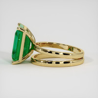 5.98 Ct. Emerald Ring, 18K Yellow Gold 4