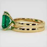 2.10 Ct. Emerald Ring, 18K Yellow Gold 4