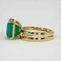 5.27 Ct. Emerald Ring, 18K Yellow Gold 4