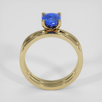 1.14 Ct. Blue Sapphire Ring, 18K Yellow Gold 3