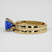 1.14 Ct. Blue Sapphire Ring, 18K Yellow Gold 4