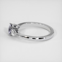 0.77 Ct. Greyish Blue Sapphire Ring, Platinum 950 4