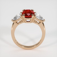 3.01 Ct. Ruby Ring, 18K Rose Gold 3