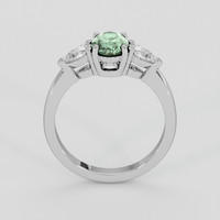 1.19 Ct. Green Sapphire Ring, 14K White Gold 3