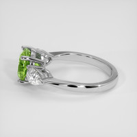 2.94 Ct. Green Sapphire Ring, 14K White Gold 4