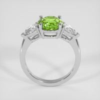 2.94 Ct. Green Sapphire Ring, 18K White Gold 3