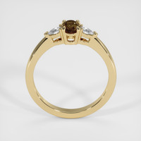 0.90 Ct. Brown Sapphire Ring, 10K Yellow Gold 3