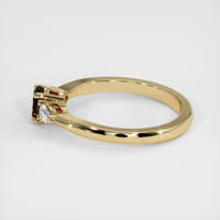 0.90 Ct. Brown Sapphire Ring, 10K Yellow Gold 4