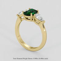 1.56 Ct. Tsavorite Garnet Ring, 14K Yellow Gold 2