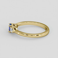 0.36 Ct. Blue Sapphire Ring, 14K Yellow Gold 4