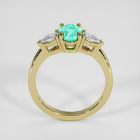 0.96 Ct. Emerald Ring, 18K Yellow Gold 3