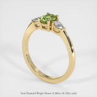 0.84 Ct. Sapphire Ring, 18K Yellow Gold 2