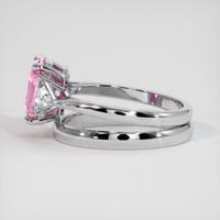3.08 Ct. Pink Sapphire Ring, Platinum 950 4