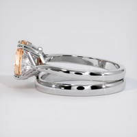 2.00 Ct. Padparadscha Sapphire Ring, Platinum 950 4