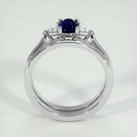 0.81 Ct. Blue Sapphire Ring, Platinum 950 3