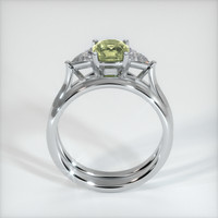 1.11 Ct. Greenish Yellow Sapphire Ring, Platinum 950 3