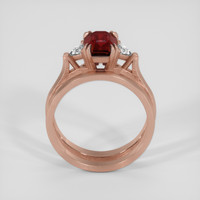 2.01 Ct. Ruby Ring, 14K Rose Gold 3