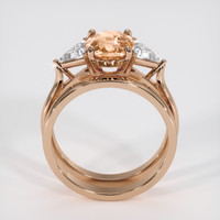 2.00 Ct. Padparadscha Sapphire Ring, 14K Rose Gold 3