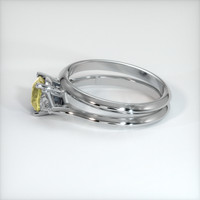 1.15 Ct. Yellow Sapphire Ring, 10K White Gold 4