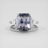 5.97 Ct. Bluish Grey Spinel Ring, 14K White Gold 1