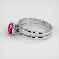 1.69 Ct. Ruby Ring, 14K White Gold 4
