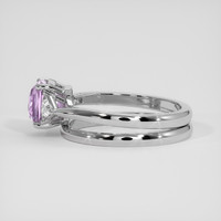 2.06 Ct. Pinkish Purple Sapphire Ring, 14K White Gold 4