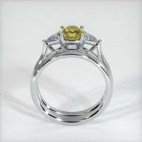 1.15 Ct. Yellow Sapphire Ring, 14K White Gold 3