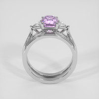 2.06 Ct. Pinkish Purple Sapphire Ring, 18K White Gold 3