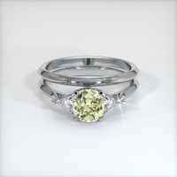 1.11 Ct. Sapphire Ring, 18K White Gold 1