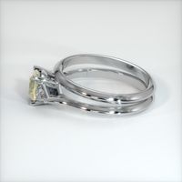 1.28 Ct. Yellow Sapphire Ring, 18K White Gold 4