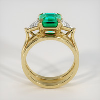 2.93 Ct. Emerald Ring, 18K Yellow Gold 3