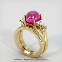 7.60 Ct. Ruby Ring, 18K Yellow Gold 2