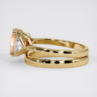 2.00 Ct. Padparadscha Sapphire Ring, 18K Yellow Gold 4