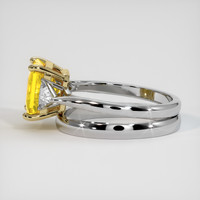 4.06 Ct. Sapphire Ring, 18K Yellow & White 4